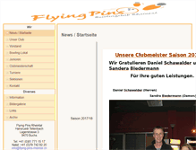 Tablet Screenshot of flying-pins-rheintal.ch